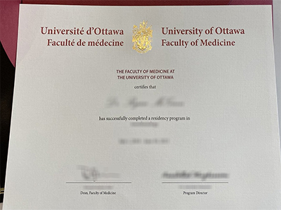 University of Ottawa Medicine diploma
