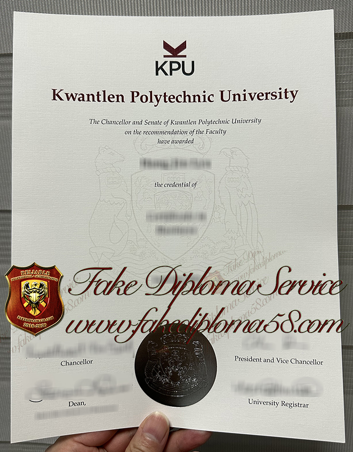 Kwantlen Polytechnic University diploma
