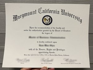 Marymount California University diploma