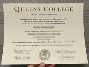 Queens College diploma