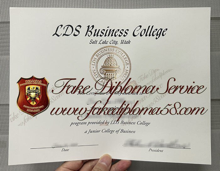 LDS Business College diploma