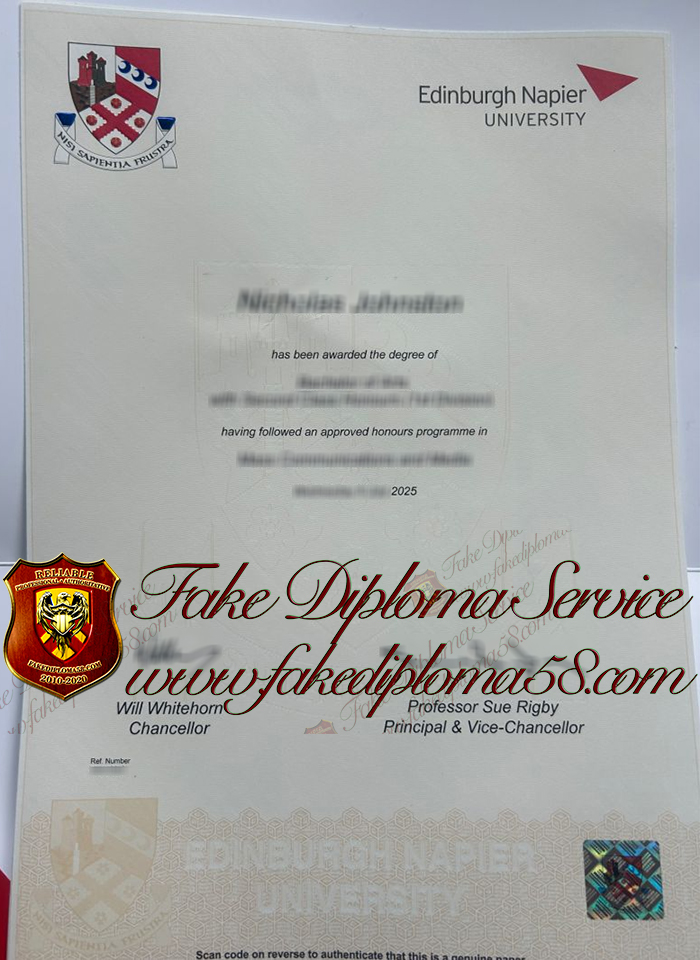 Edinburgh Napier University degree