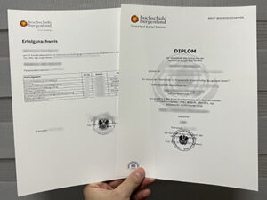 Hochschule Burgenland diploma and transcript