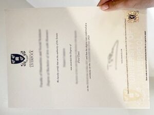 University of Liverpool diploma