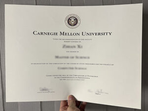 Carnegie Mellon University diploma