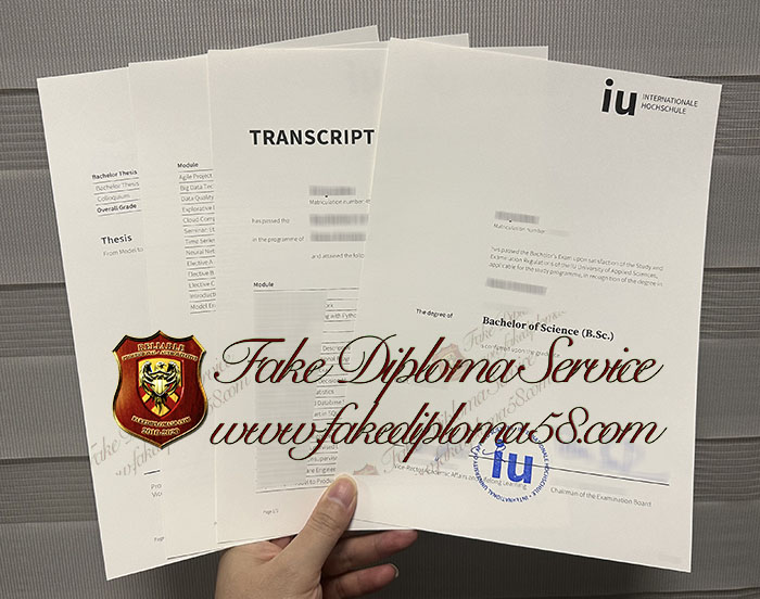 IU Internationale Hochschule degree and transcript