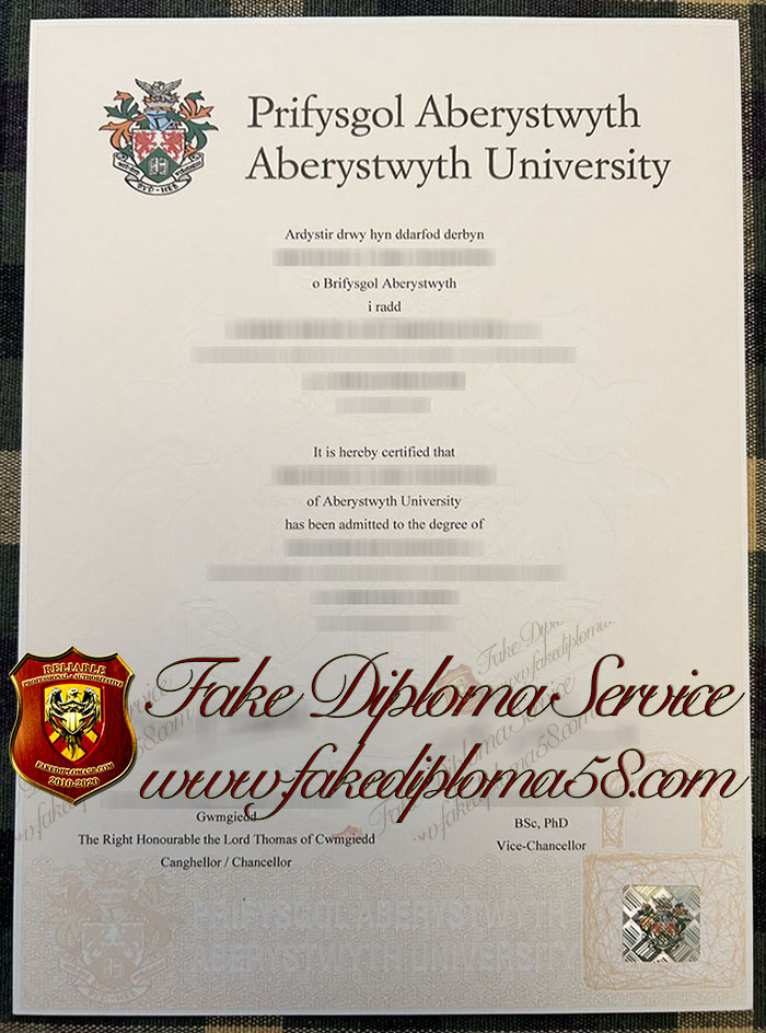 Prifysgol Aberystwyth University diploma
