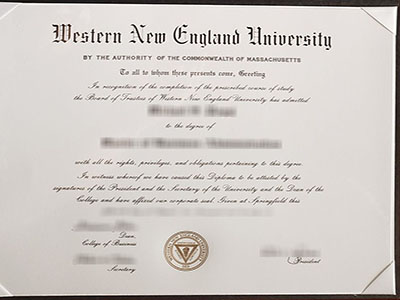 Unusual method to order Western New England University diploma.