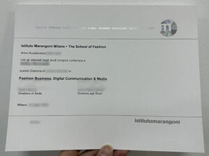 Istituto Marangoni diploma