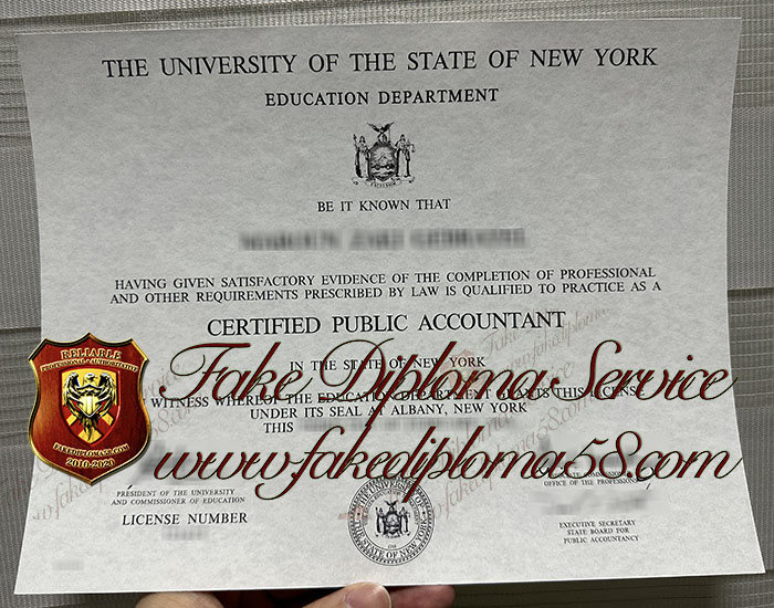 New York CPA certificate