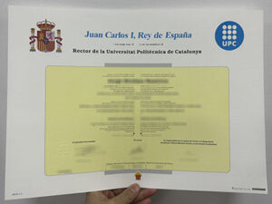Universitat Politècnica de Catalunya diploma