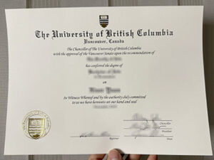 University of British Columbia diploma