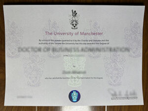 University of Manchester diploma