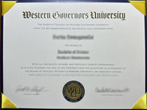 Western Governors University diploma