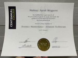 Centennial College diploma