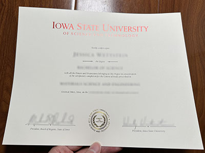 Iowa State University diploma