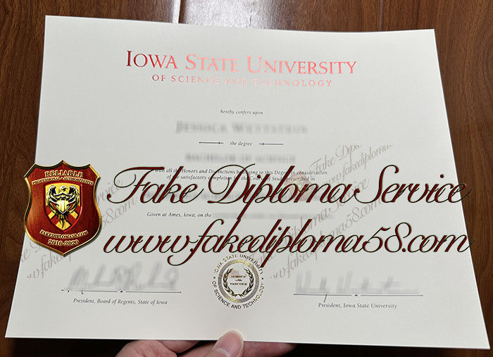 Iowa State University diploma