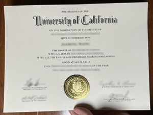University of California Santa Cruz diploma