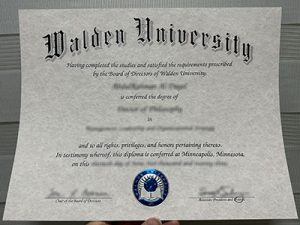 Walden University diploma