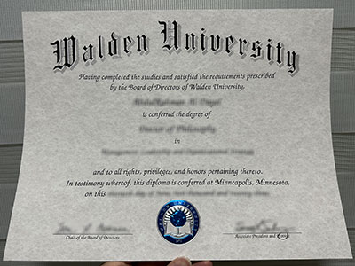 Walden University diploma